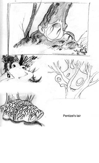 Illustration for article titled Pentizel World-Building Sketches and Stuff